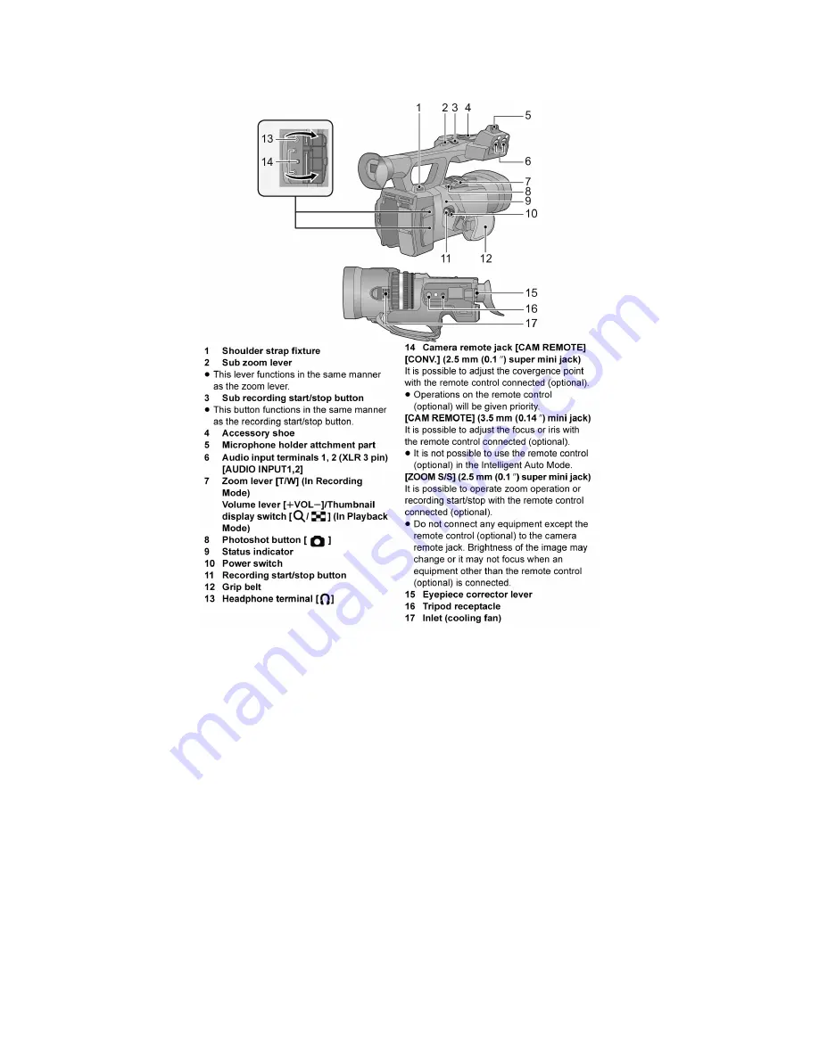 Panasonic HDC-Z10000E Service Manual Download Page 14