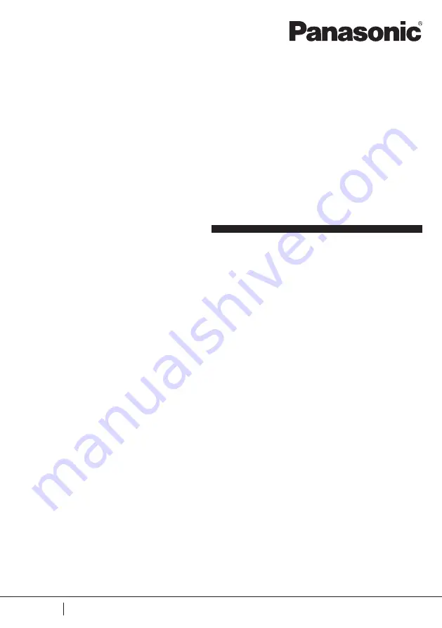 Panasonic HL-C2 Series User Manual Download Page 1