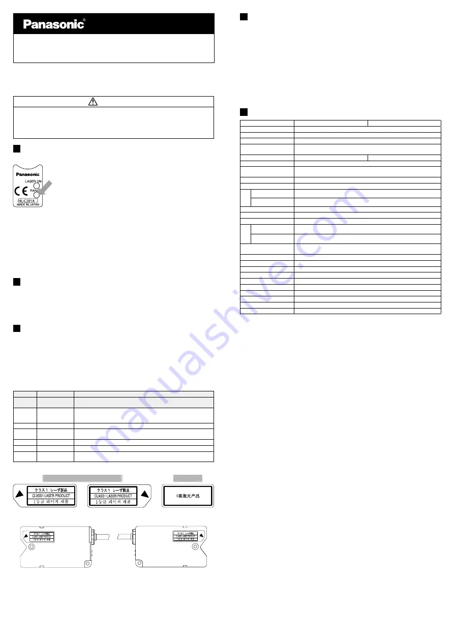 Panasonic HL-C201A Скачать руководство пользователя страница 1