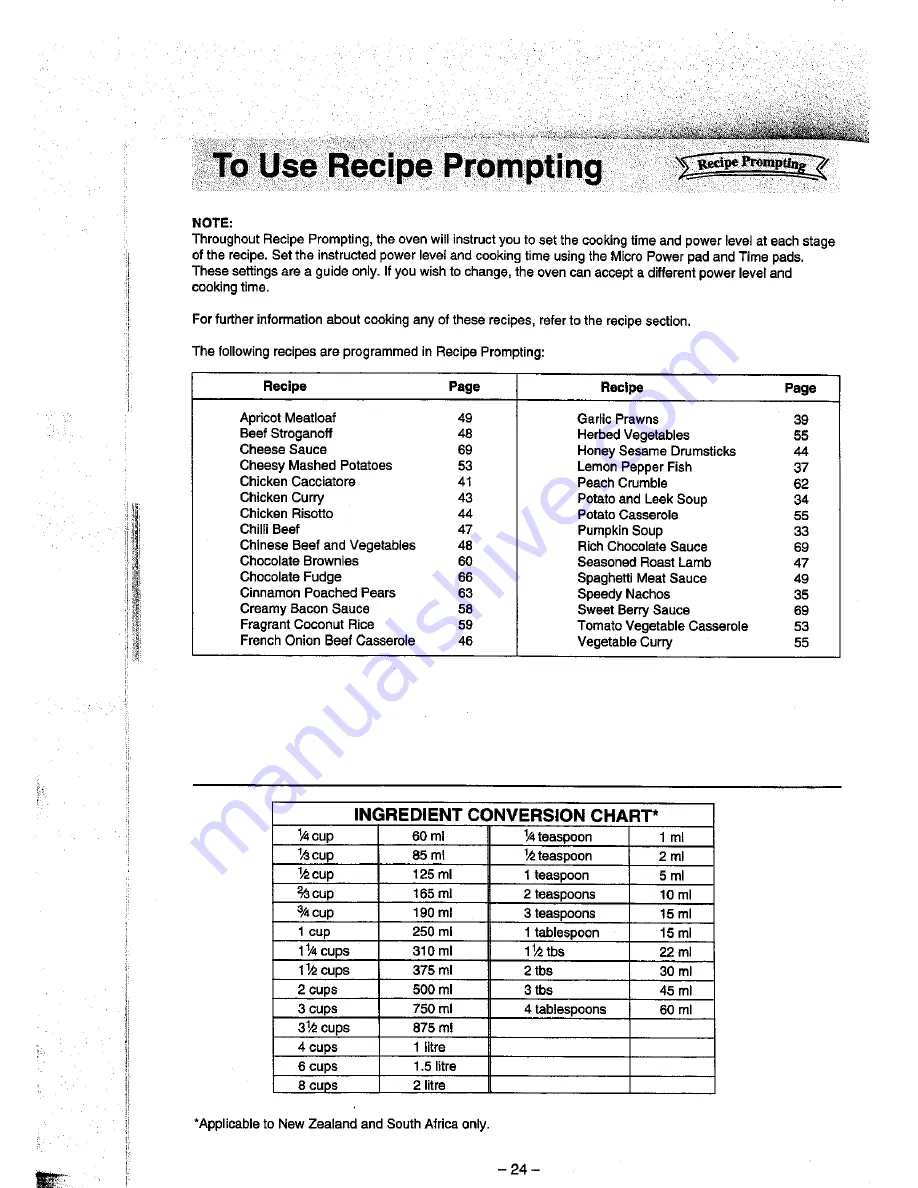 Panasonic INVERTER NN-S760 Operation Manual Download Page 25