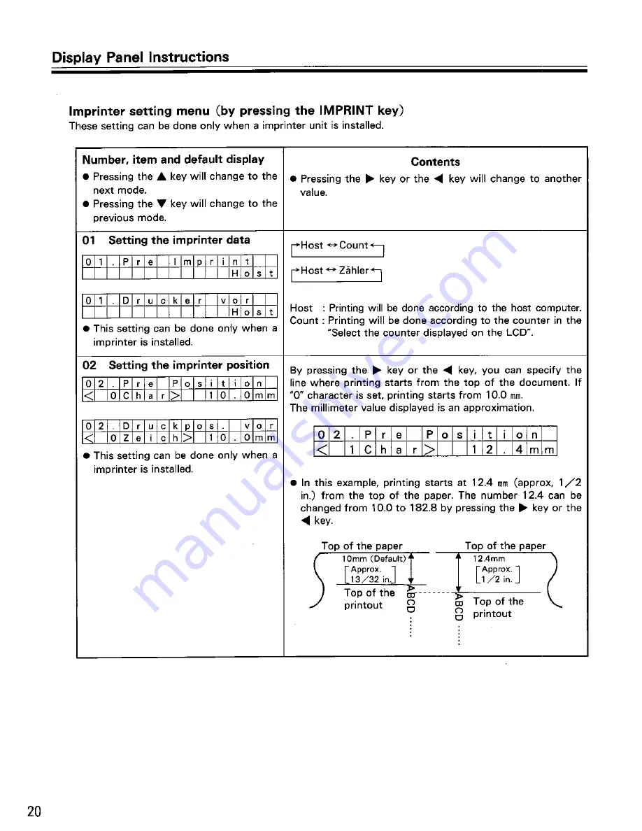 Panasonic KV-S6040W - Document Scanner Operating Instructions Manual Download Page 20