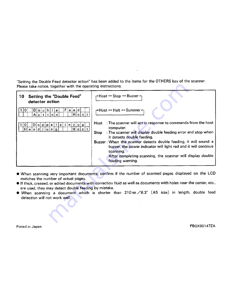 Panasonic KV-S6040W - Document Scanner Operating Instructions Manual Download Page 23