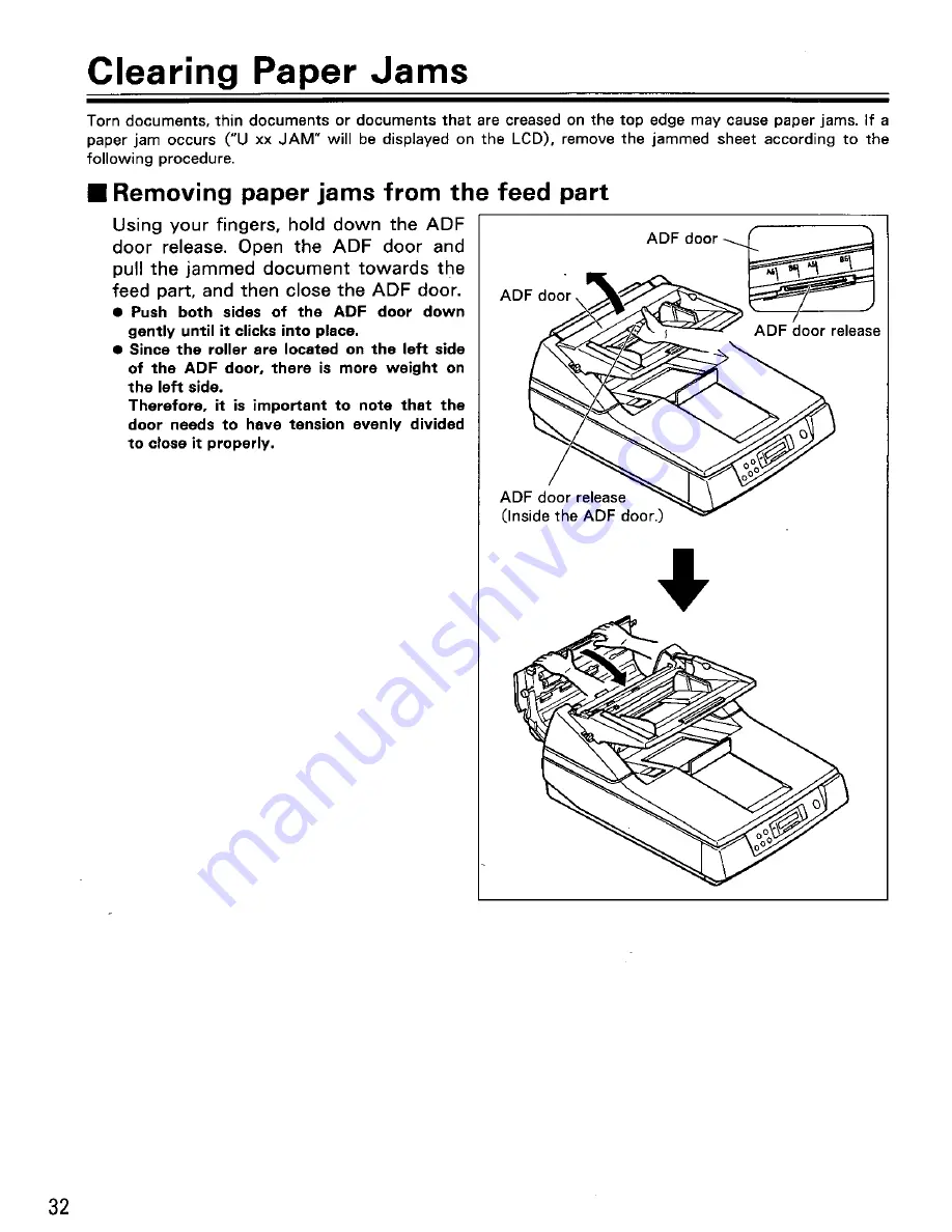 Panasonic KV-S6040W - Document Scanner Operating Instructions Manual Download Page 34