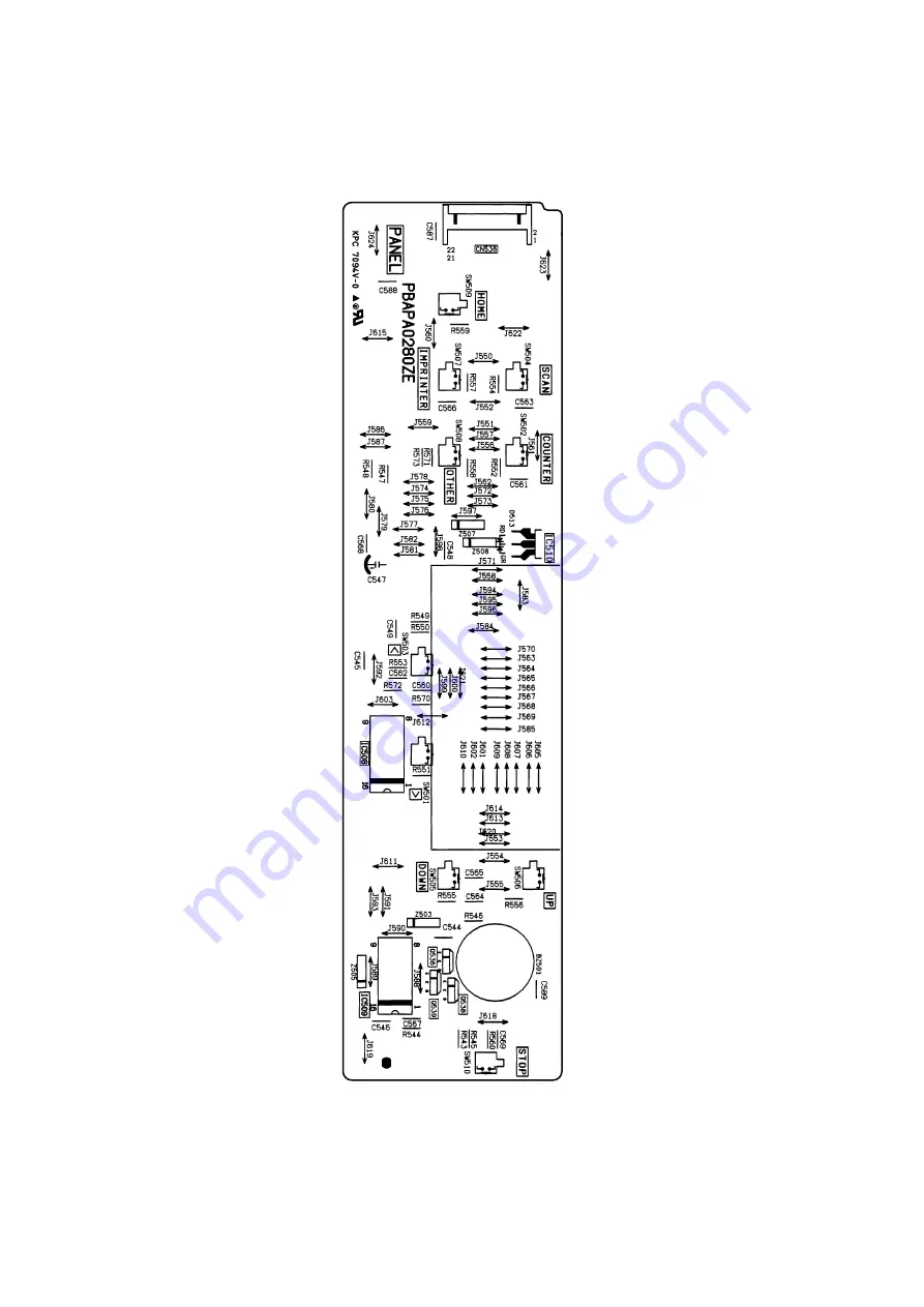 Panasonic KV-S6050W Service Manual Download Page 256