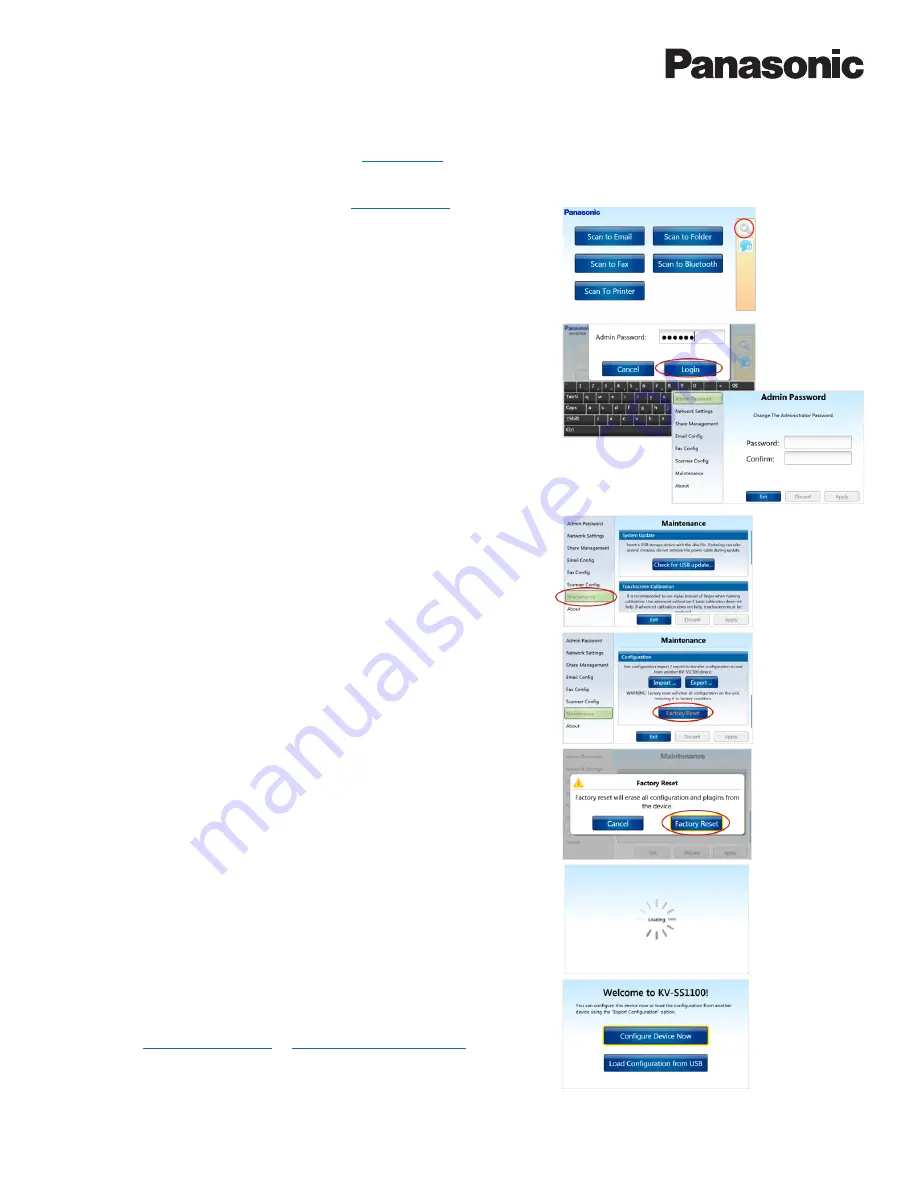 Panasonic KV-SS1100 Administrator'S Manual Download Page 49