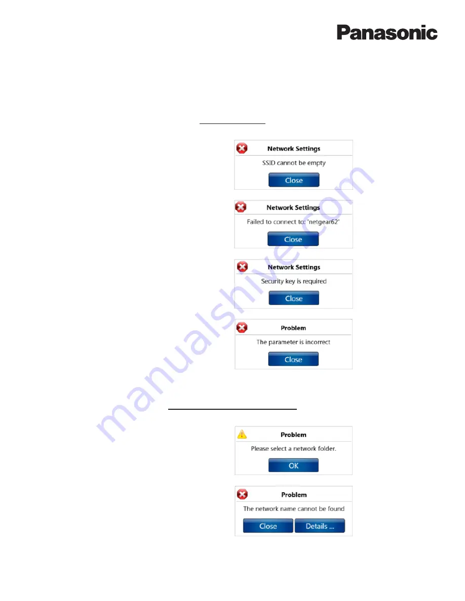 Panasonic KV-SS1100 Administrator'S Manual Download Page 56