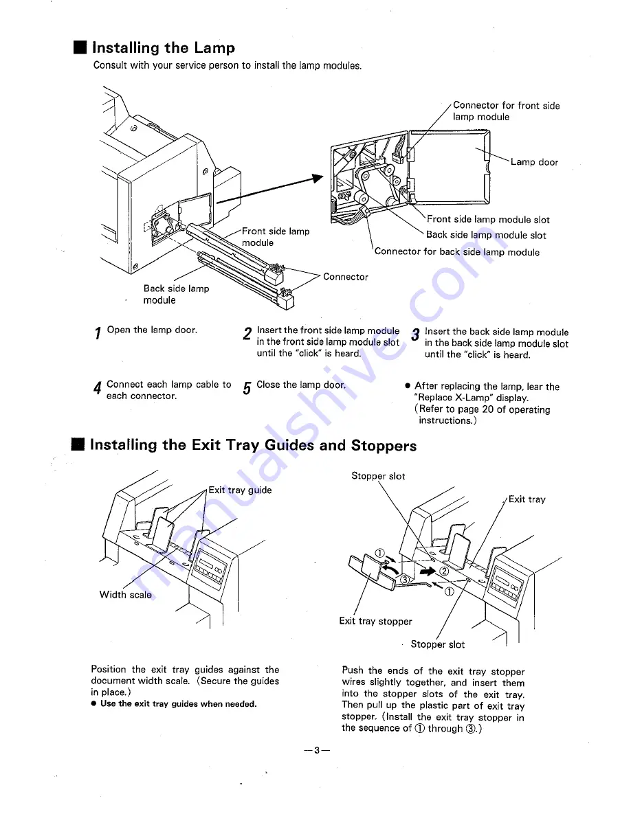 Panasonic KV-SS855D Installation Manual Download Page 3