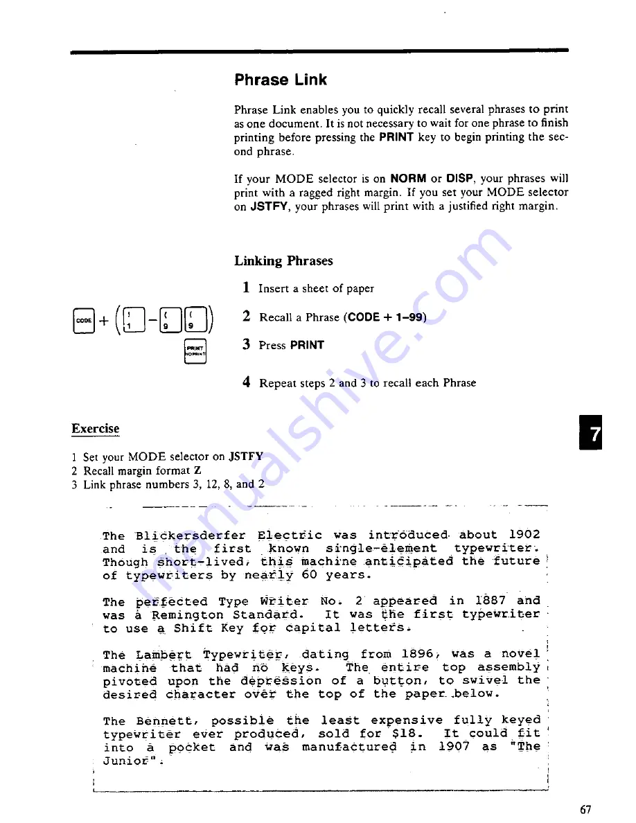 Panasonic KX-E4500 Operator'S Instruction Manual Download Page 77