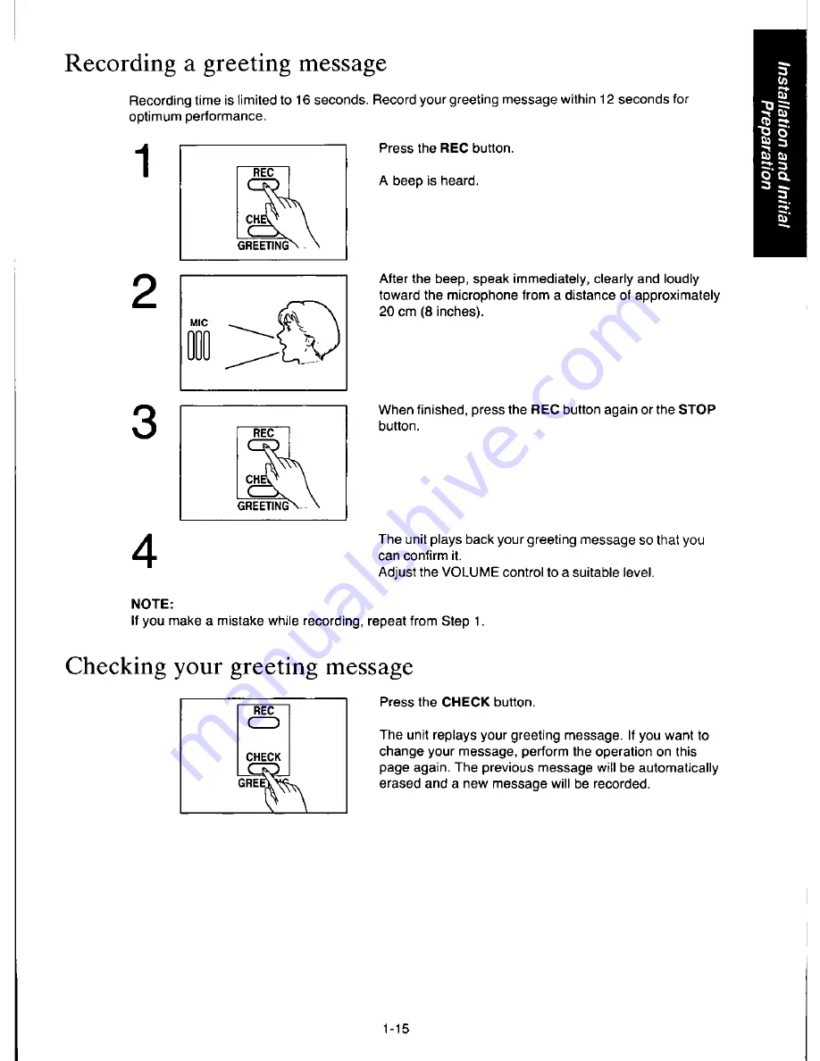 Panasonic KX-F180 Operating Instructions Manual Download Page 23