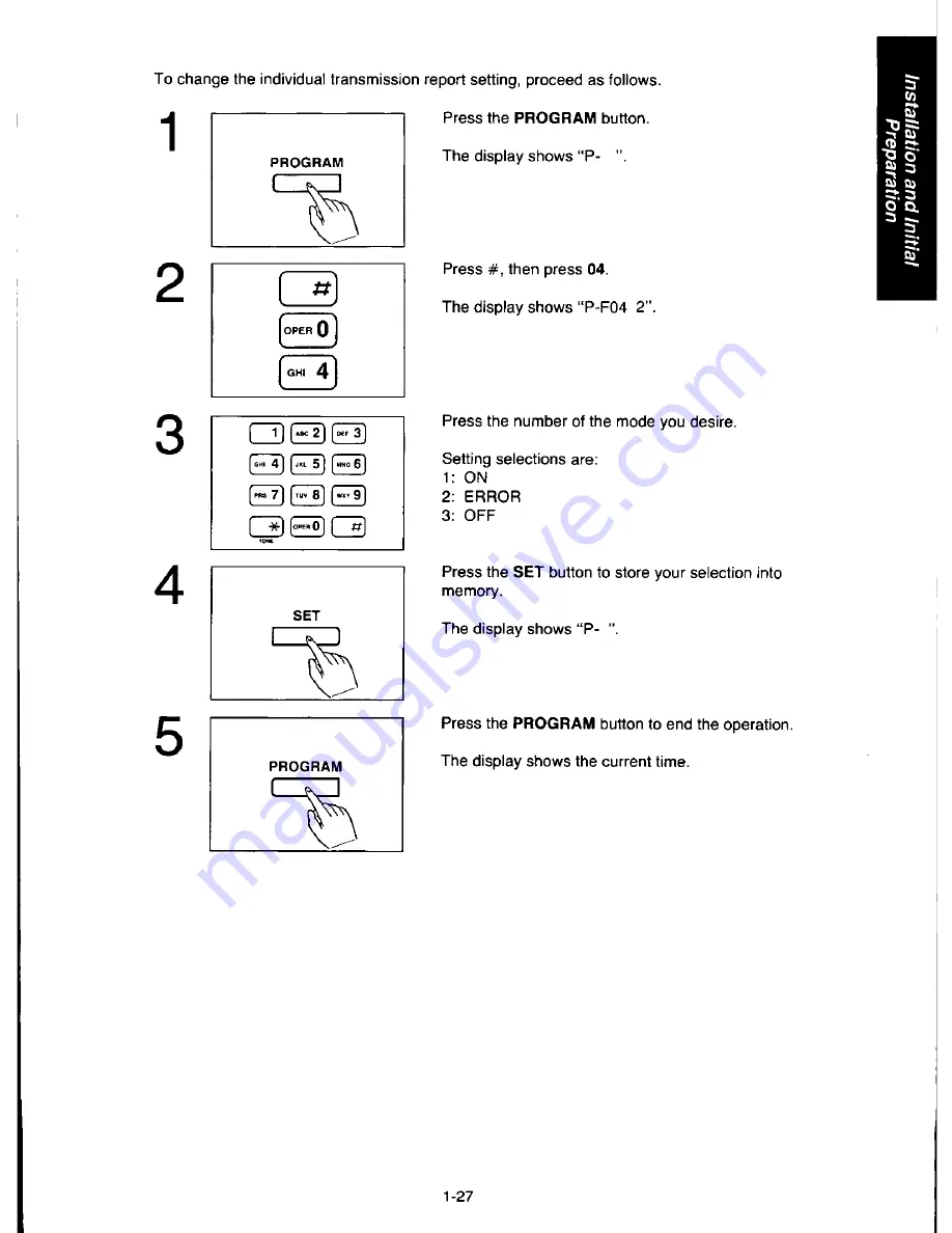 Panasonic KX-F180 Operating Instructions Manual Download Page 35