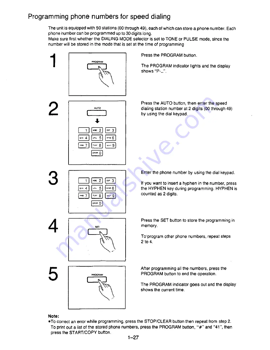 Panasonic KX-F195 Скачать руководство пользователя страница 34