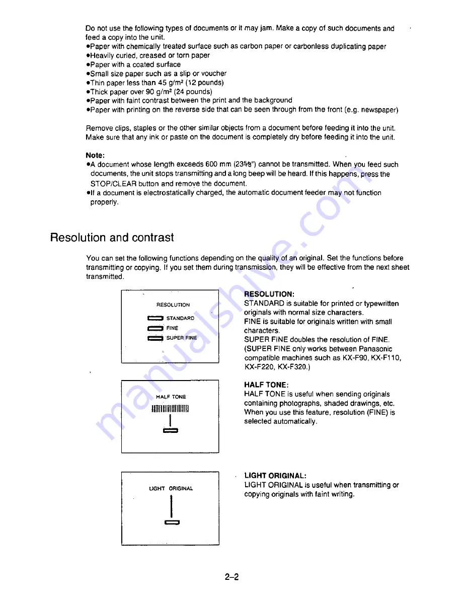 Panasonic KX-F195 Operating Instructions Manual Download Page 39