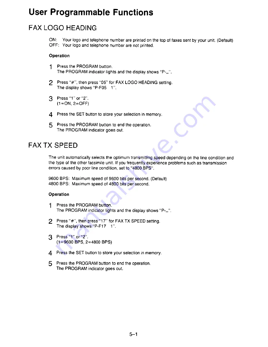 Panasonic KX-F195 Operating Instructions Manual Download Page 86