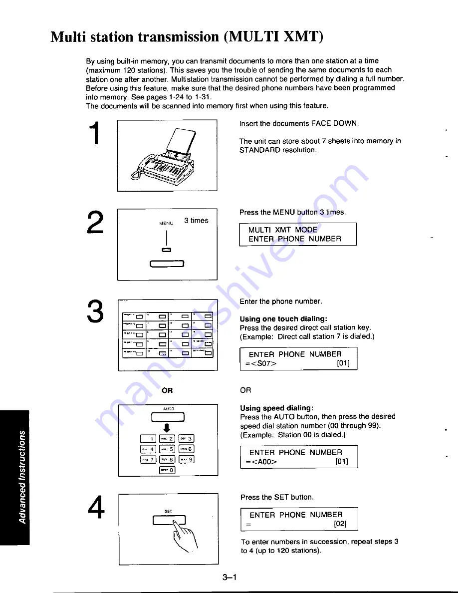 Panasonic KX-F215 Operating Instructions Manual Download Page 66