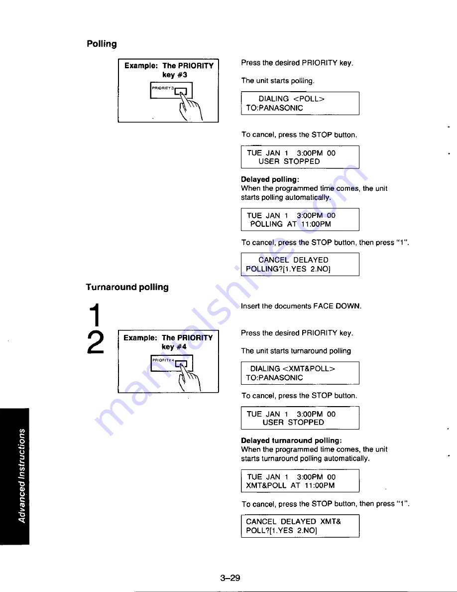 Panasonic KX-F215 Operating Instructions Manual Download Page 94