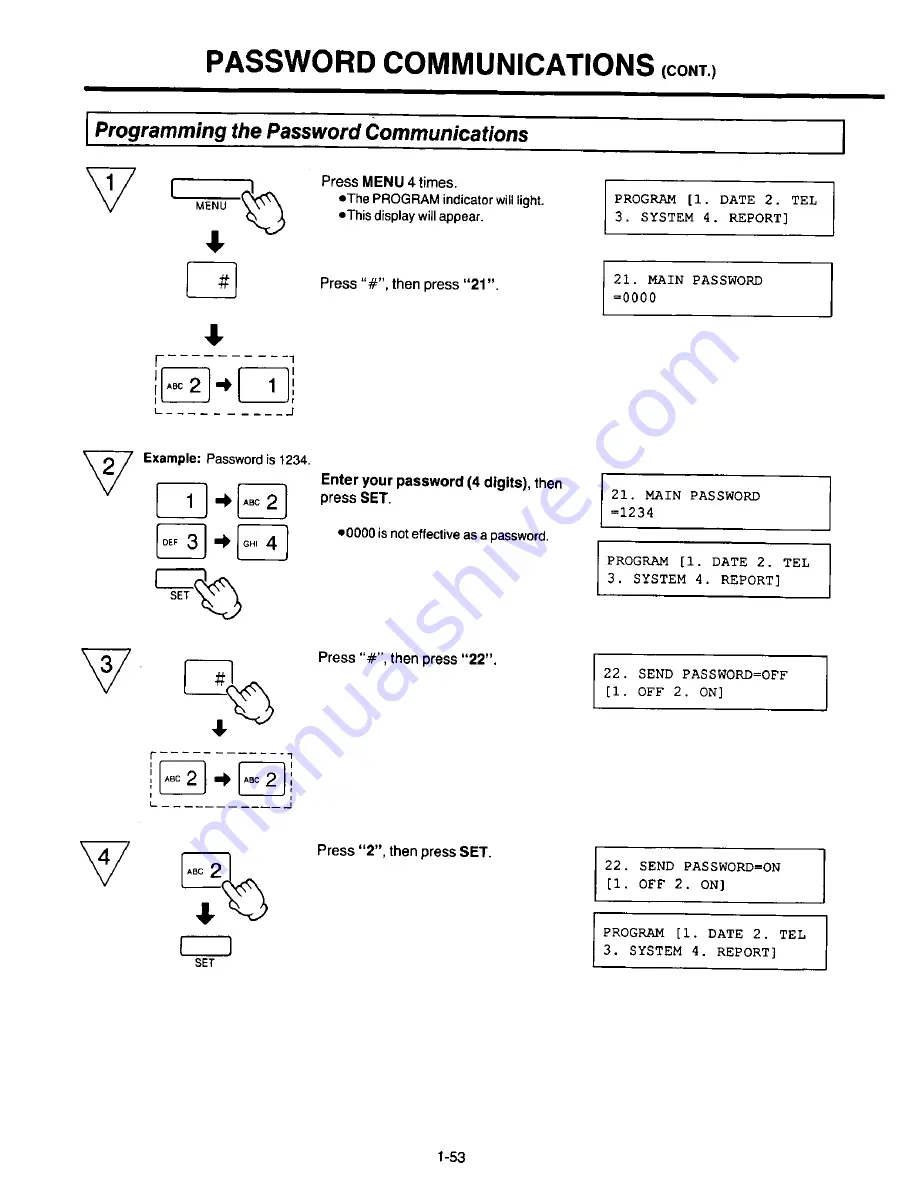 Panasonic KX-F220 Скачать руководство пользователя страница 74