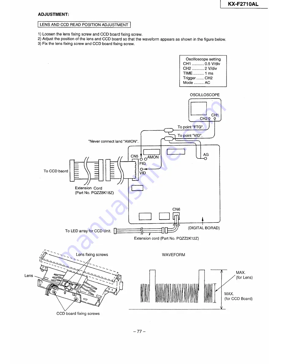 Panasonic KX-F2710AL Скачать руководство пользователя страница 77