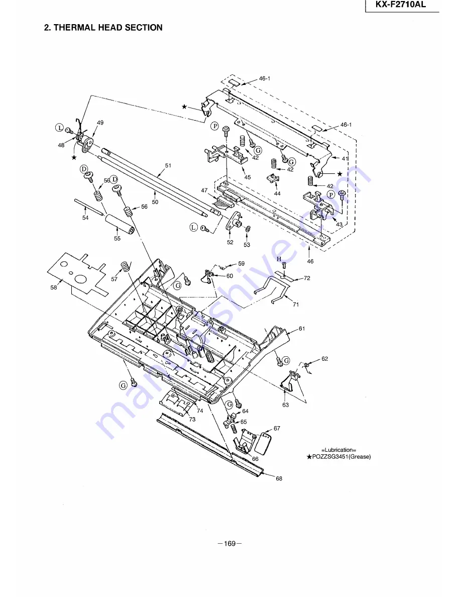 Panasonic KX-F2710AL Service Manual Download Page 164