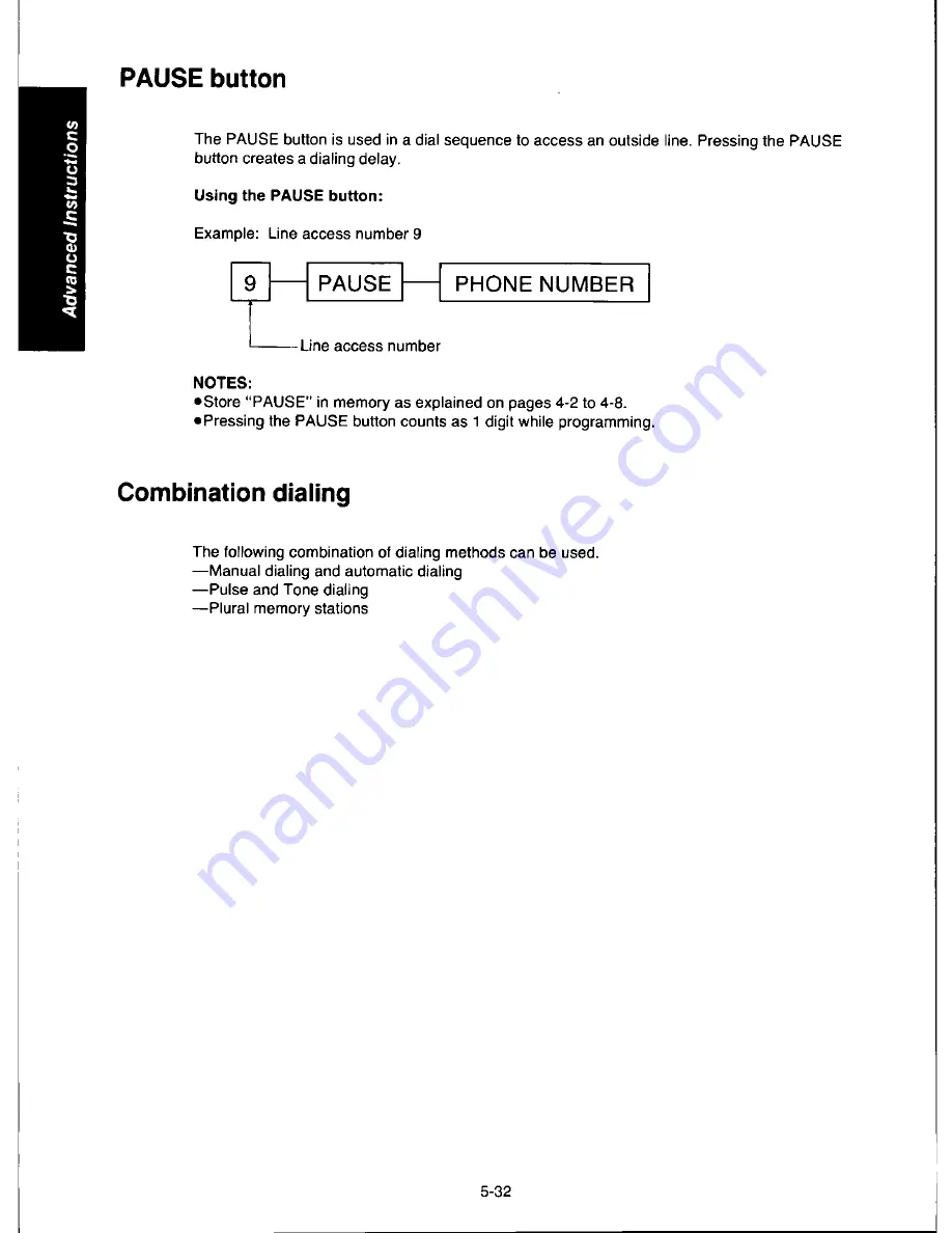 Panasonic KX-F280 Operating Instructions Manual Download Page 110