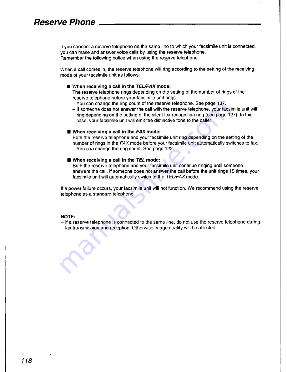 Panasonic KX-F2900 Operating Instructions Manual Download Page 120