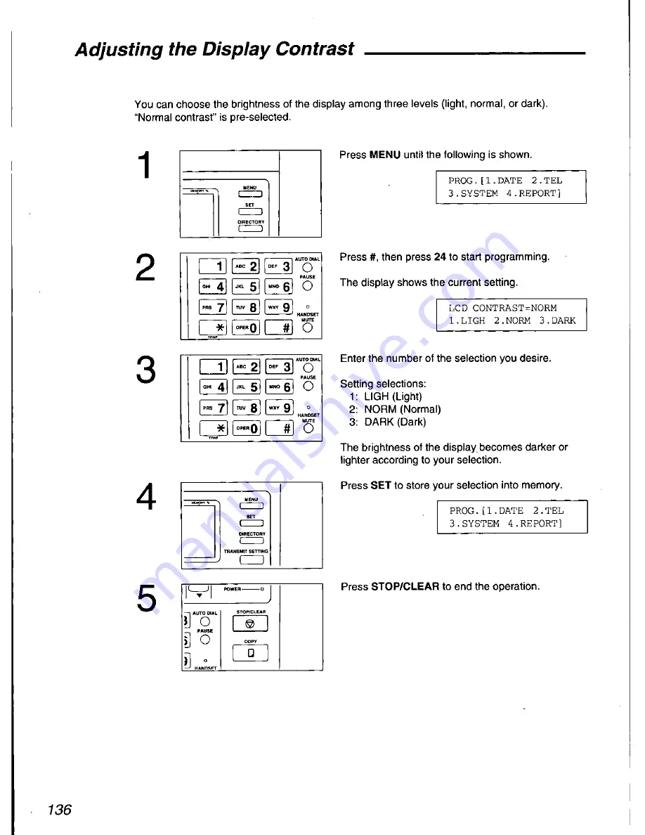 Panasonic KX-F2900 Operating Instructions Manual Download Page 138