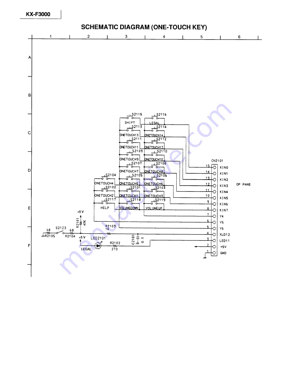 Panasonic KX-F3000 Service Manual And Technical Manual Download Page 62