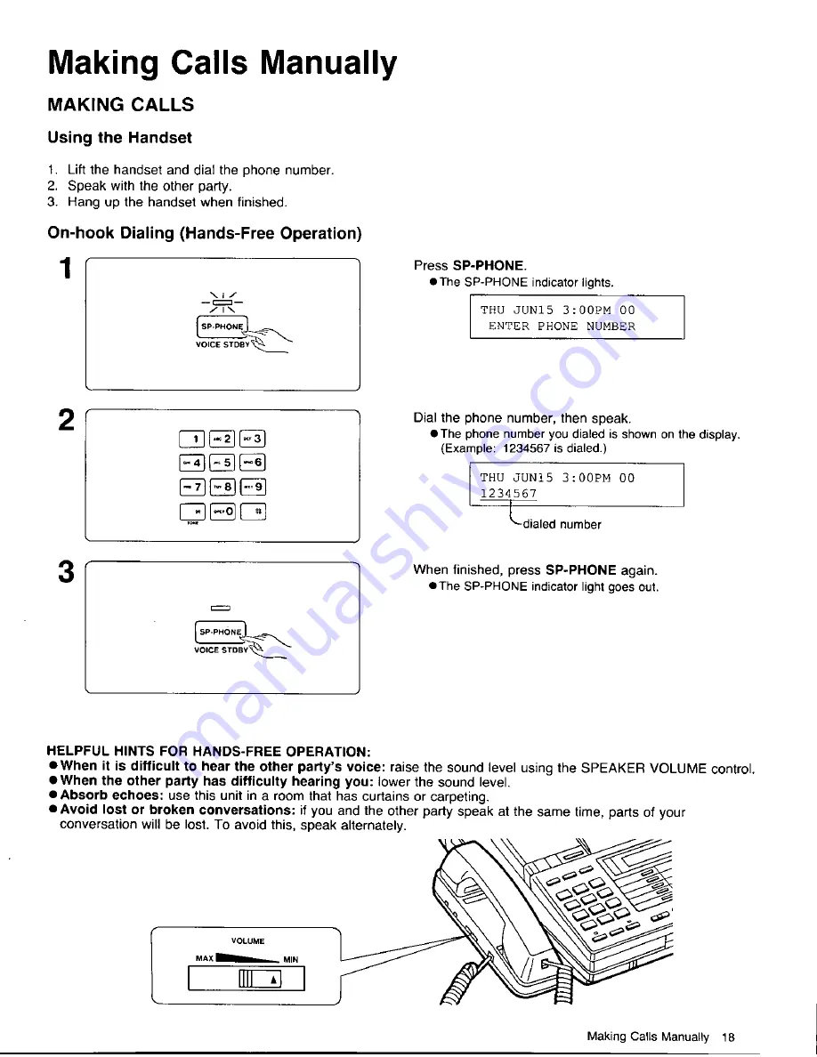 Panasonic KX-F320 User Manual Download Page 19