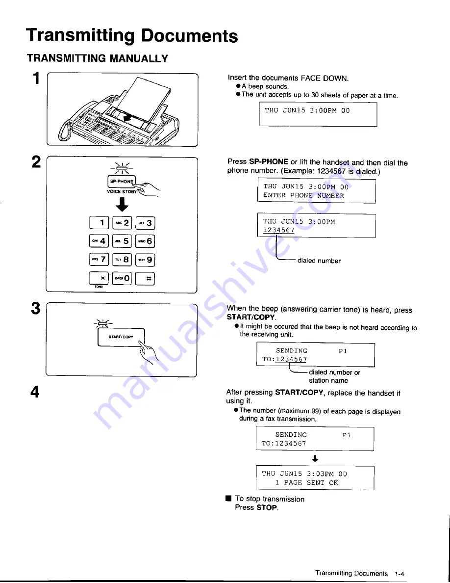 Panasonic KX-F320 User Manual Download Page 27