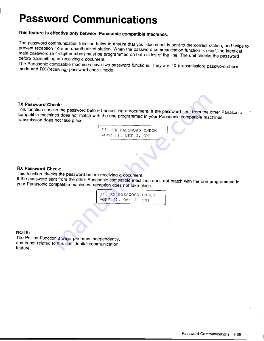 Panasonic KX-F320 User Manual Download Page 83