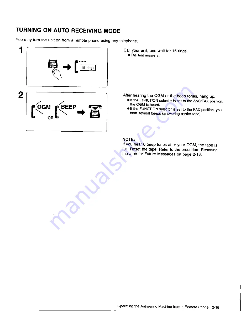 Panasonic KX-F320 User Manual Download Page 125