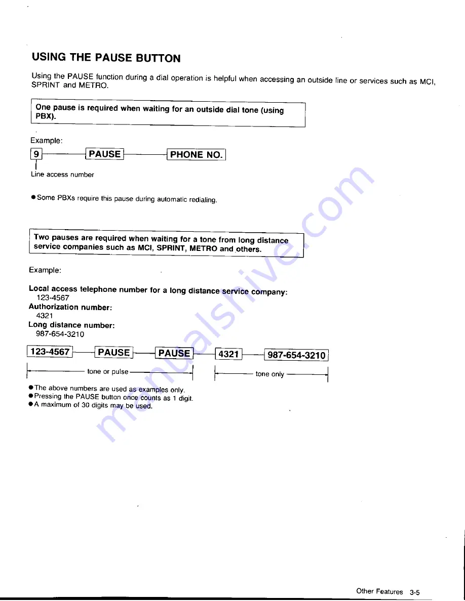 Panasonic KX-F320 User Manual Download Page 131