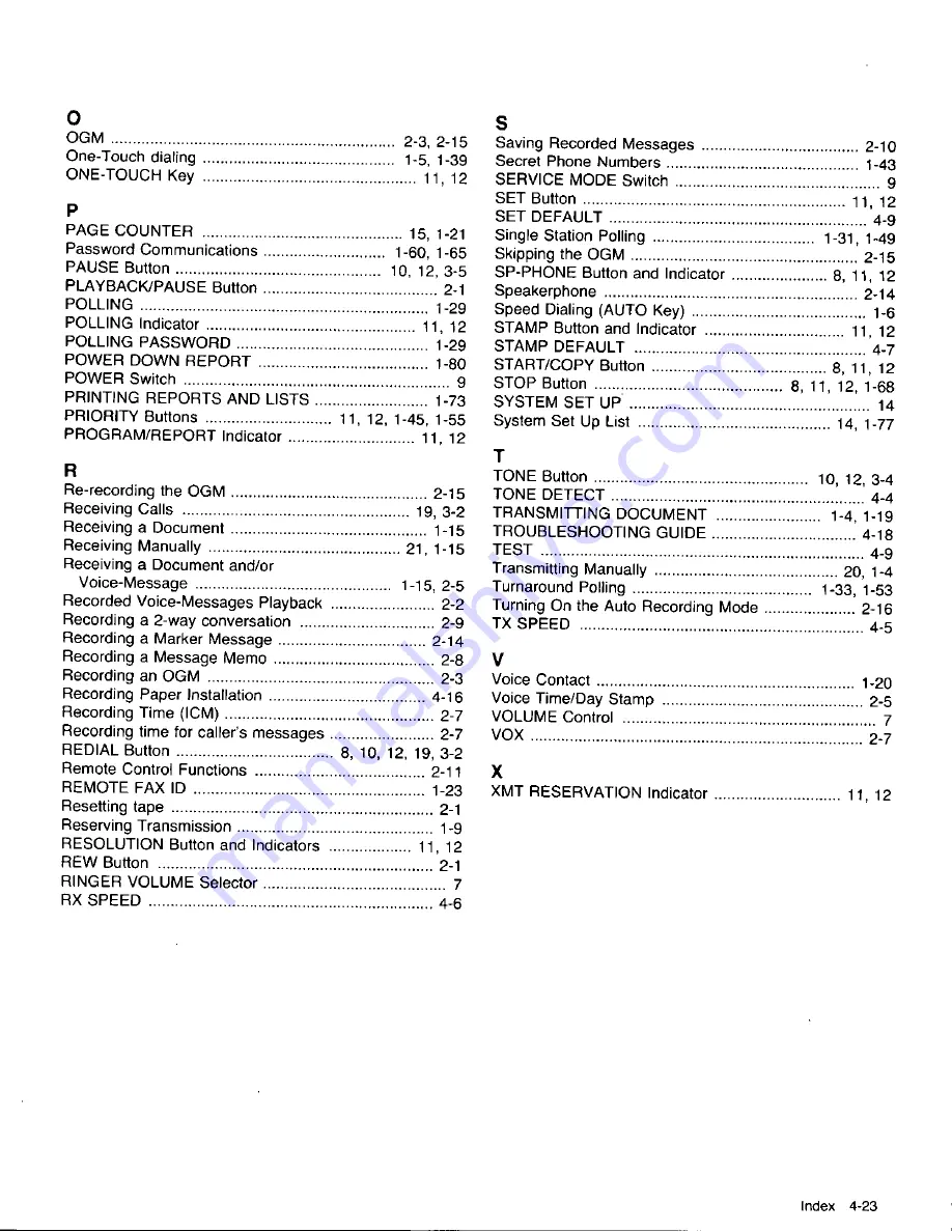 Panasonic KX-F320 User Manual Download Page 155