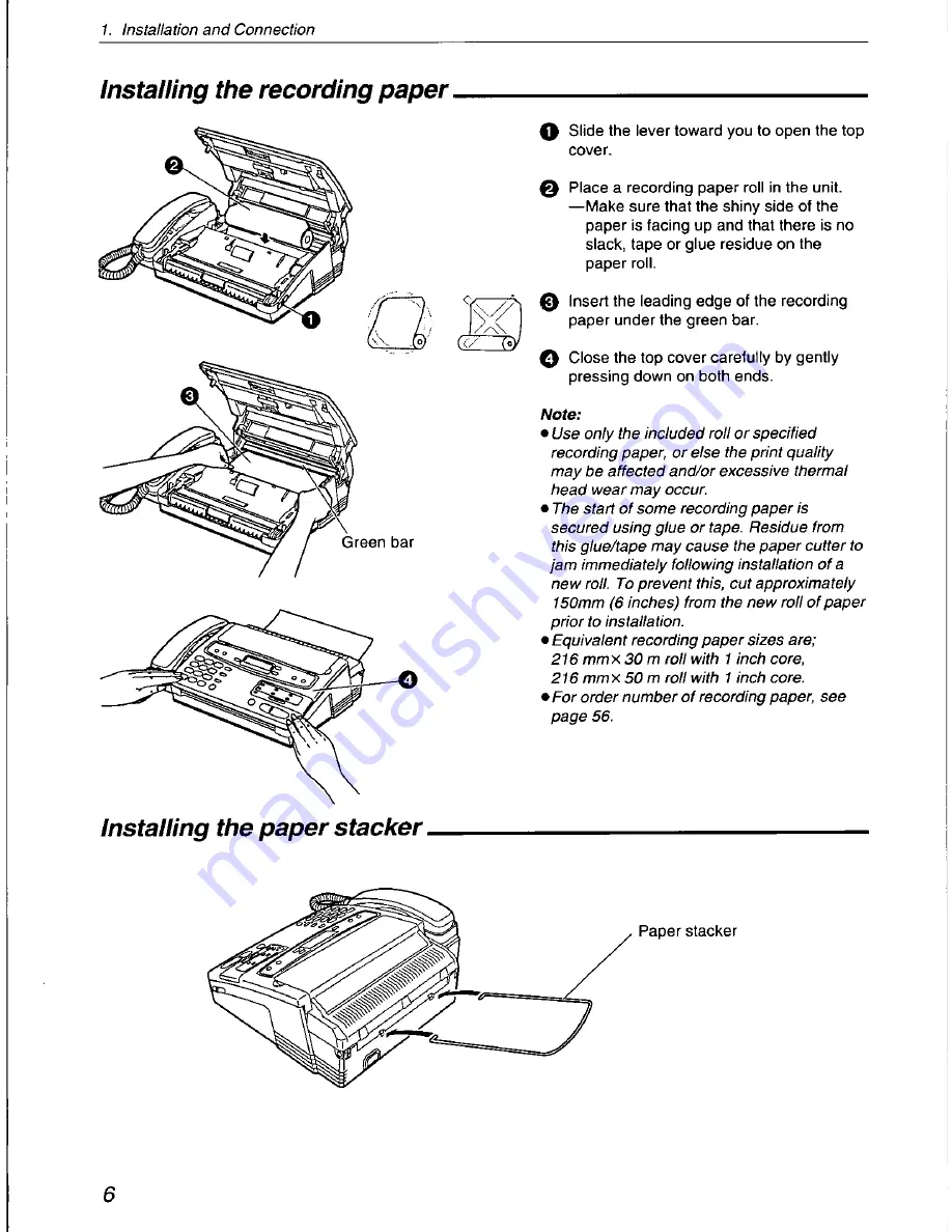 Panasonic KX-F560 Скачать руководство пользователя страница 6