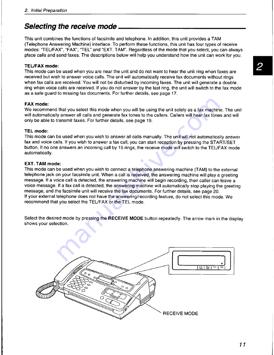 Panasonic KX-F560 Скачать руководство пользователя страница 11