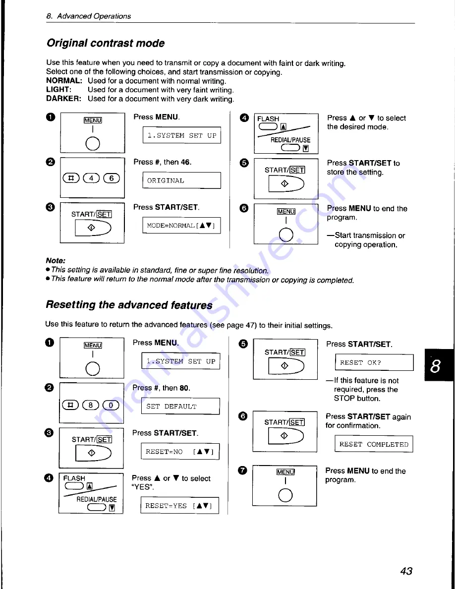 Panasonic KX-F560 Скачать руководство пользователя страница 43