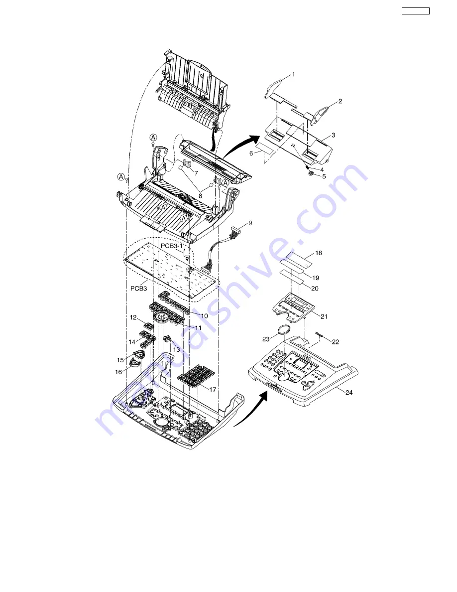 Panasonic KX-FL513RU Service Manual Download Page 221