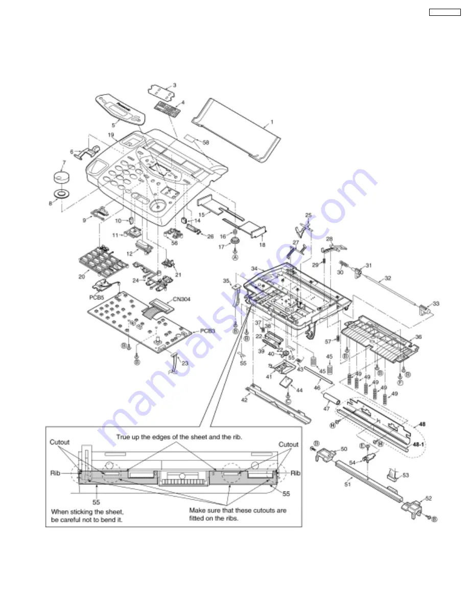 Panasonic KX-FM131RS Simplified Service Manual Download Page 21