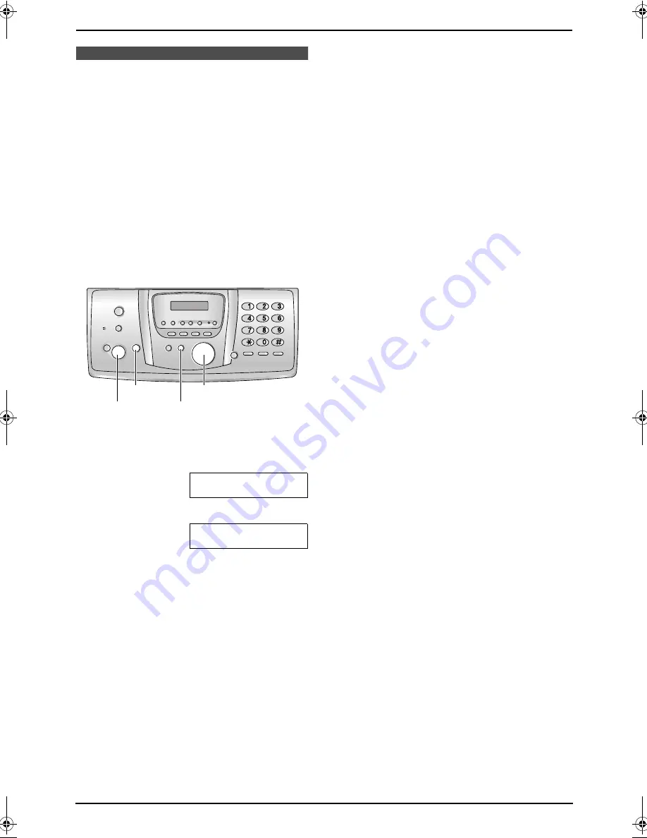 Panasonic KX-FPG391C Operating Instructions Manual Download Page 25