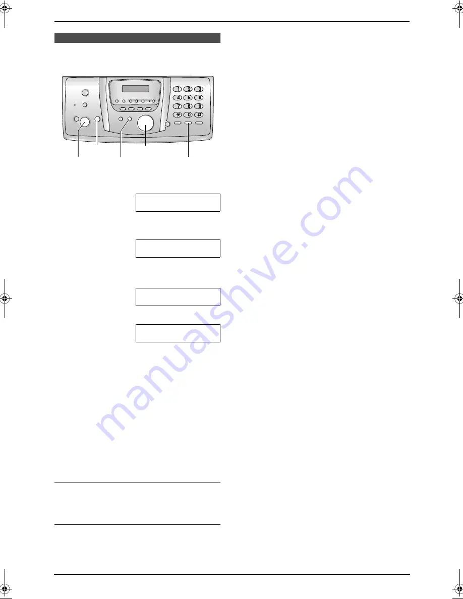 Panasonic KX-FPG391C Operating Instructions Manual Download Page 36