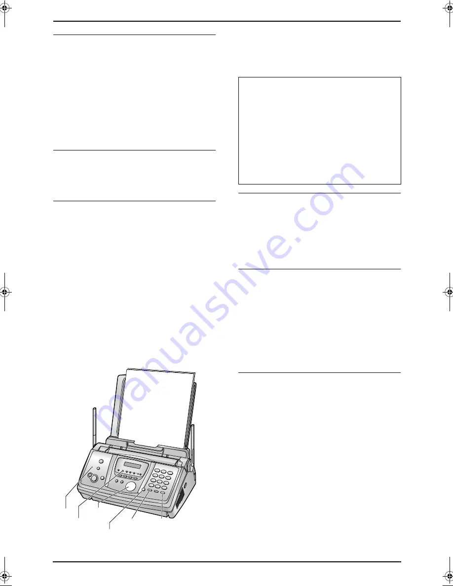 Panasonic KX-FPG391C Operating Instructions Manual Download Page 38