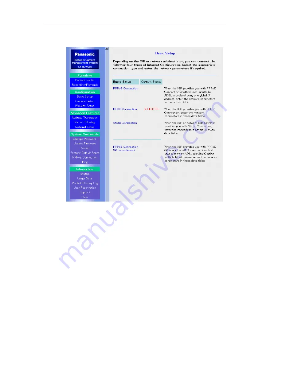 Panasonic KX-HGW600 Operating Instructions Manual Download Page 44