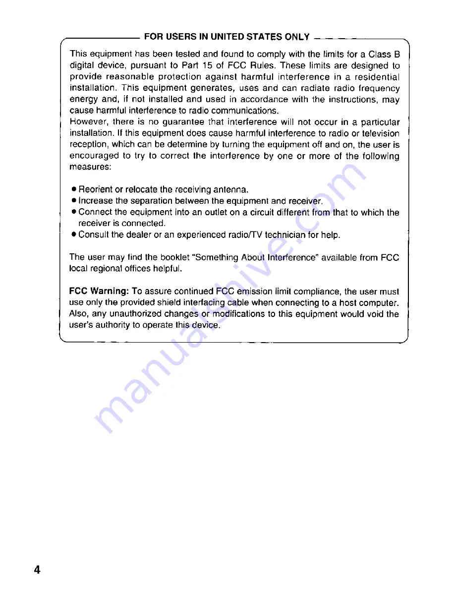 Panasonic KX-L840A Operating Instructions Manual Download Page 4