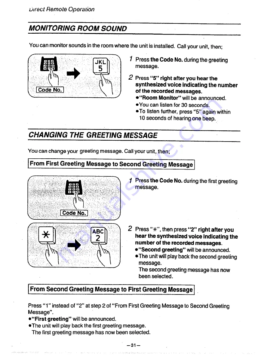 Panasonic KX-T1470BA Operating Instructions Manual Download Page 33