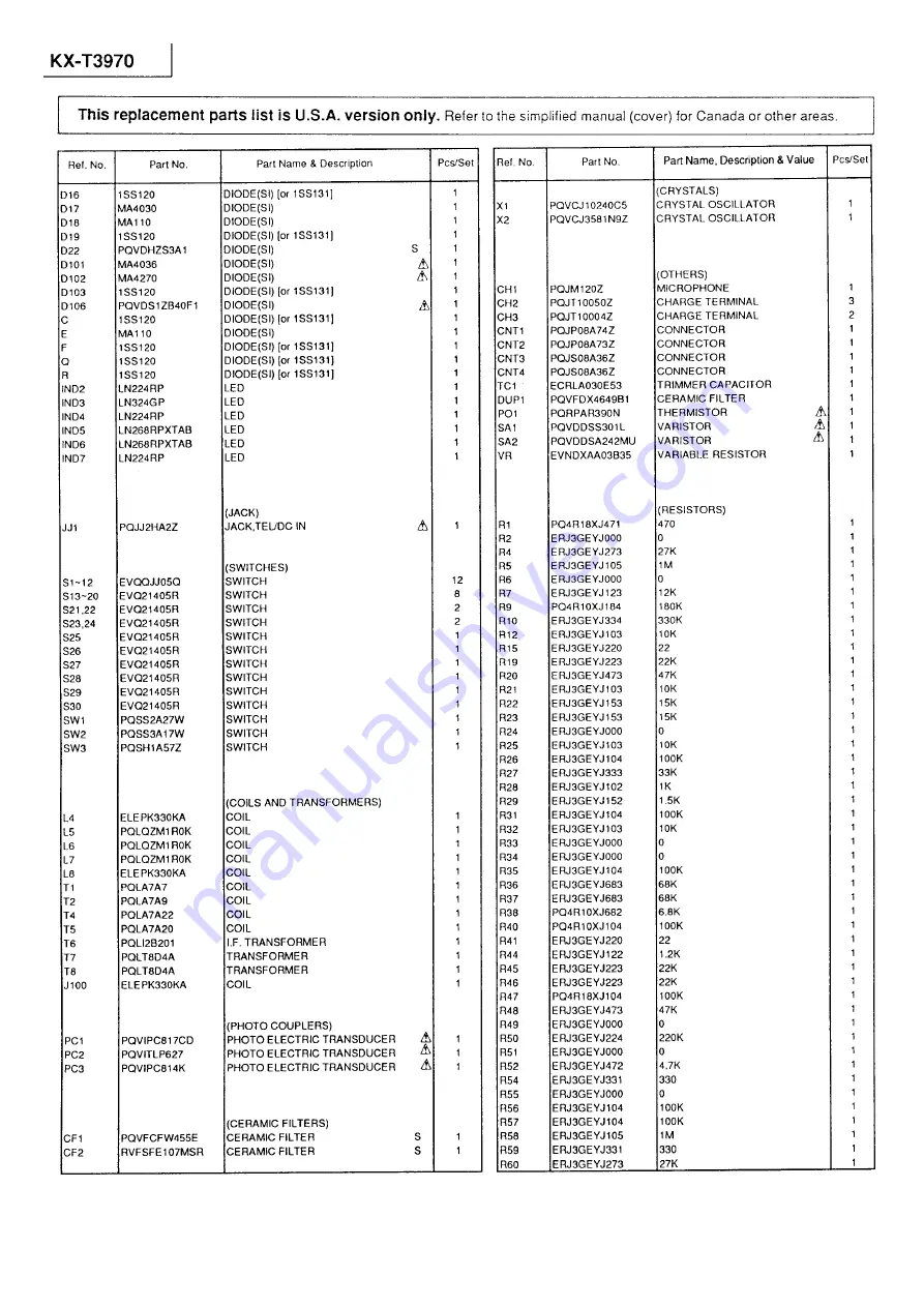 Panasonic KX-T3970 Скачать руководство пользователя страница 37