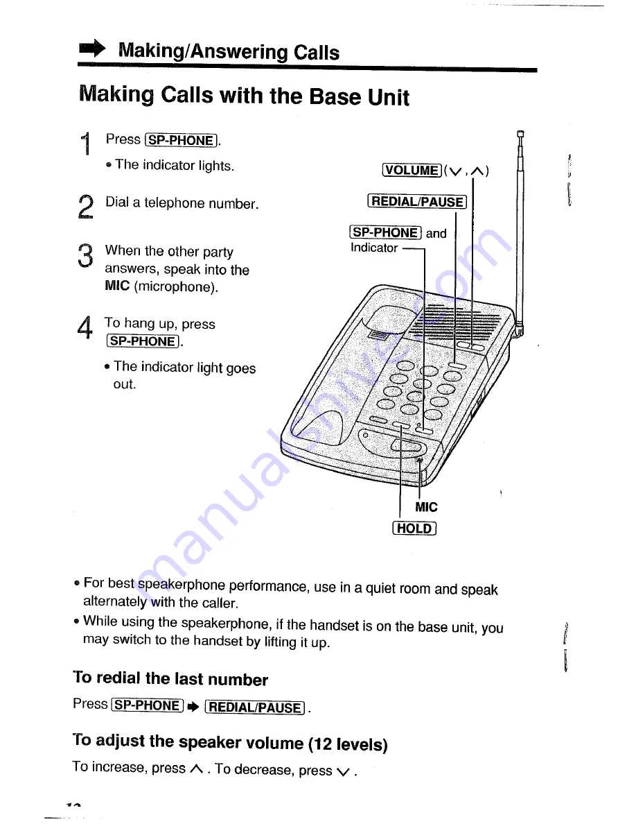 Panasonic KX-T4046NZ Operating Instructions Manual Download Page 10