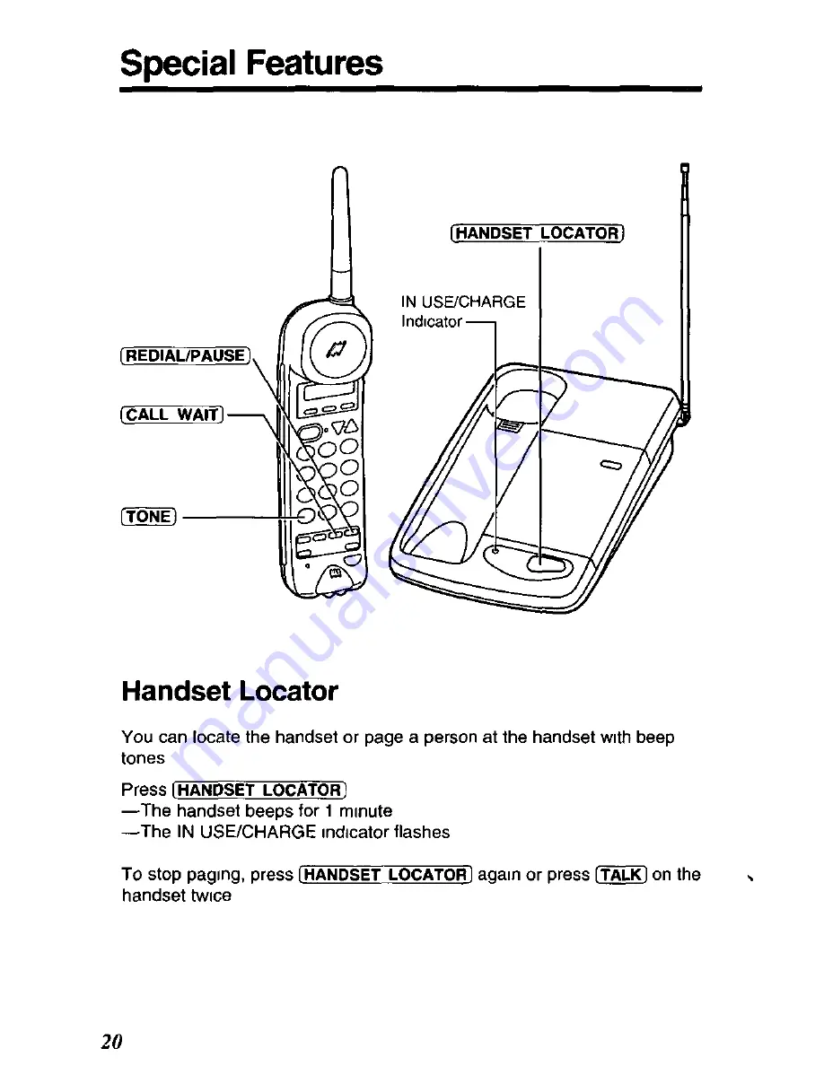 Panasonic KX-T4109-B Скачать руководство пользователя страница 20