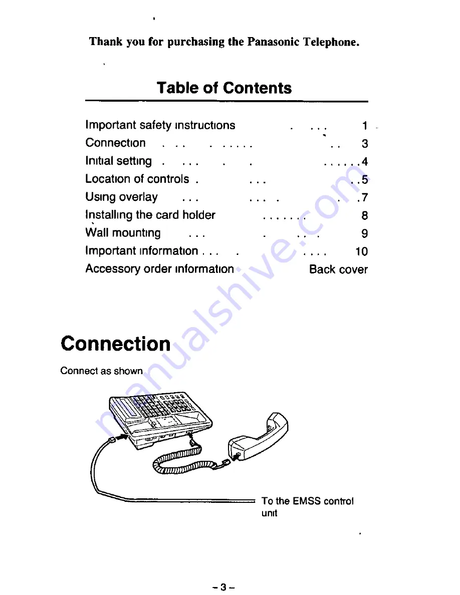 Panasonic KX-T7135 Скачать руководство пользователя страница 4