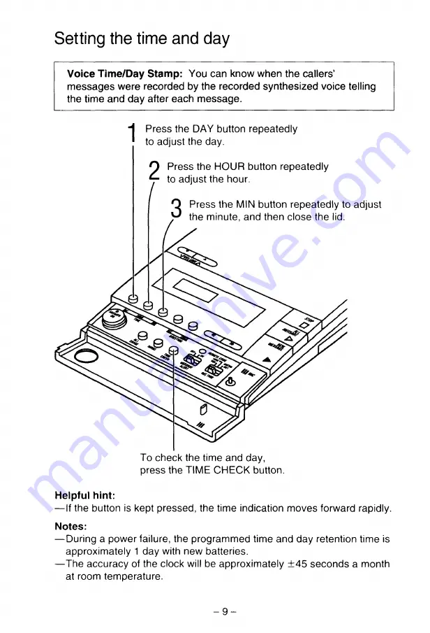 Panasonic KX-T8100 Operating Instructions Manual Download Page 9