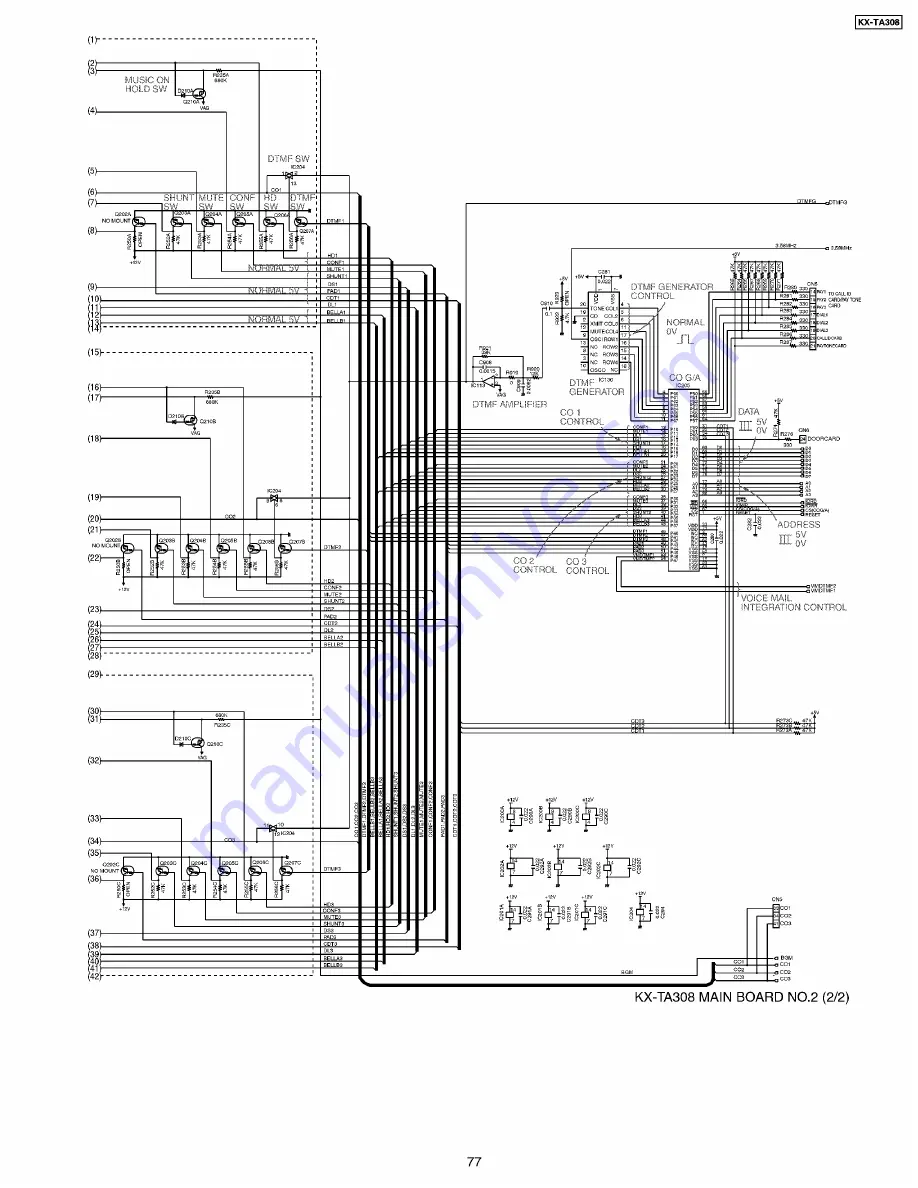 Panasonic KX-TA308 Скачать руководство пользователя страница 77