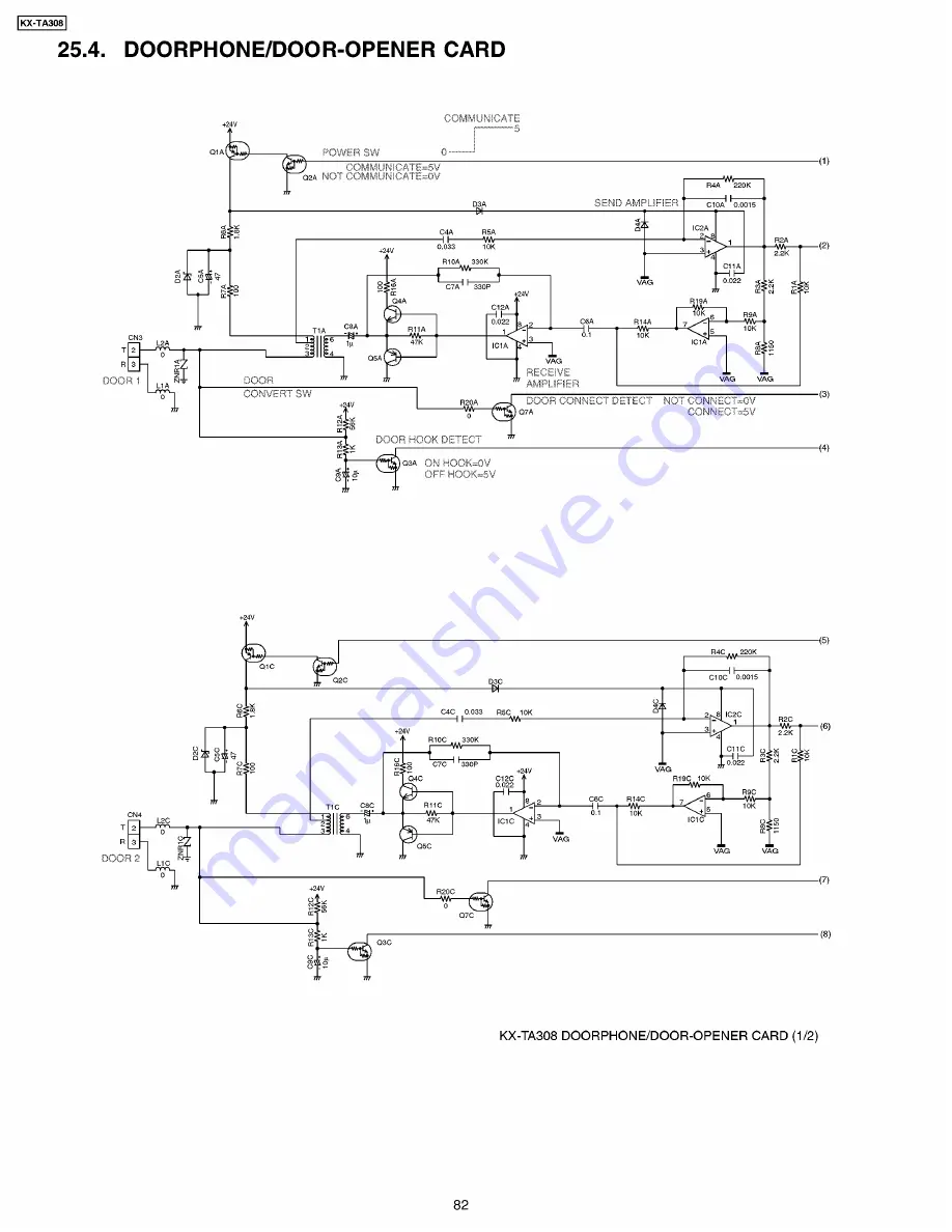 Panasonic KX-TA308 Скачать руководство пользователя страница 82